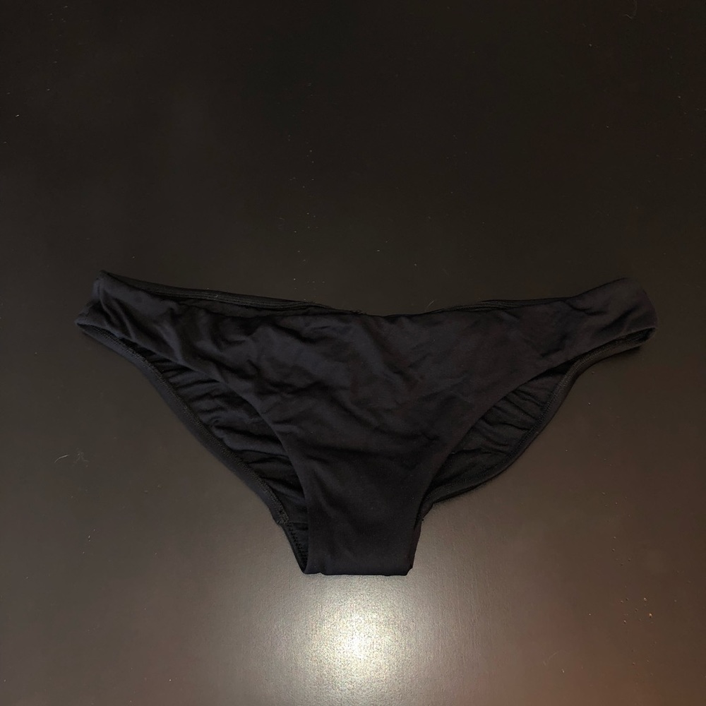Seafolly hipster black bikini bottoms size 16
